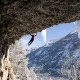 Mixed climbing, ice climbing, Hyalite Canyon, the cave,