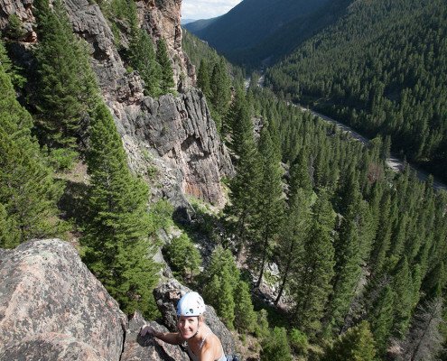 Climbing, Rock, Gallatin Canyon, Bozeman, Big Sky, Montana, The Waltz, Multi-pitch climbs, Climbing guides, Montana Alpine Guides