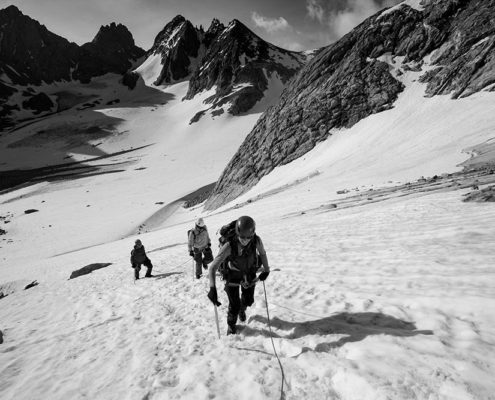 Gannett Peak, Wind River Mountains, Goose Neck Route, East Face Route, Mountaineering, Wyoming, Montana, Montana Alpine Guides